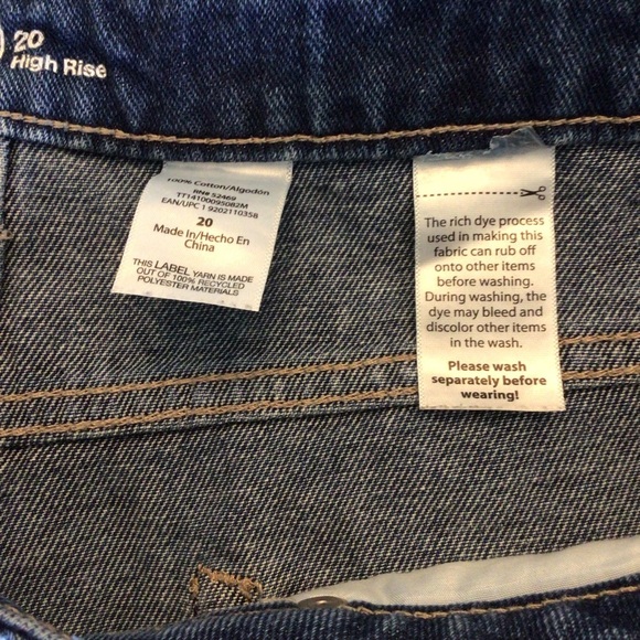 Time and Tru High Rise Distressed Denim Shorts Size 20 - Picture 5 of 6